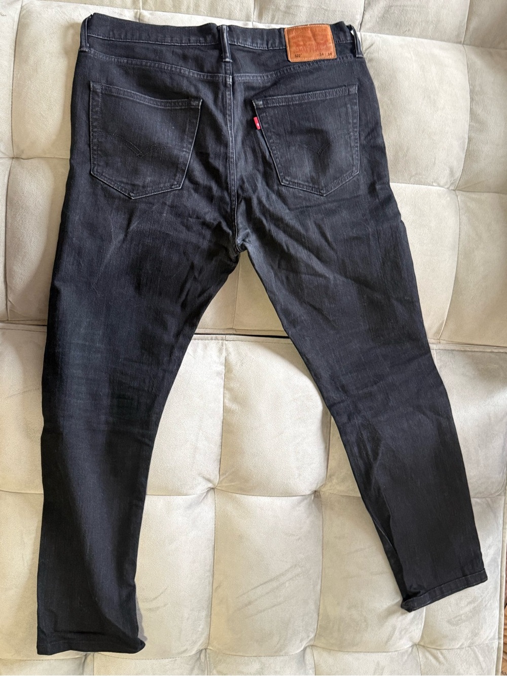 Levi’s 522 black Selvedge denim 34x34 - Picture 2 of 8